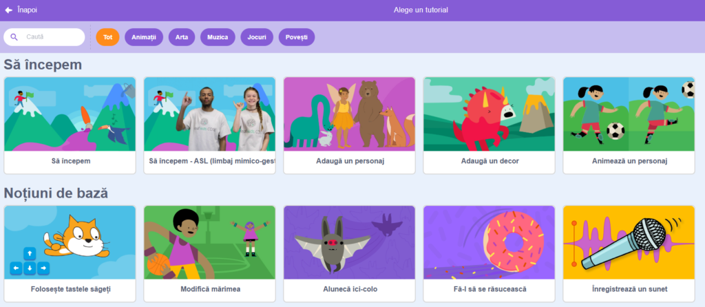 Ce este Scratch și de ce să-l învețe copilul tău 9 Captura de ecran de la pagina de tutoriale din Scratch