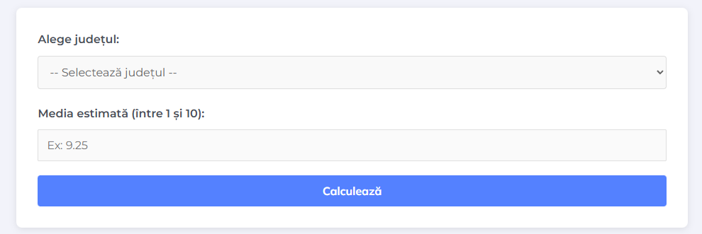 Calculator admitere liceu - infotescu.ro